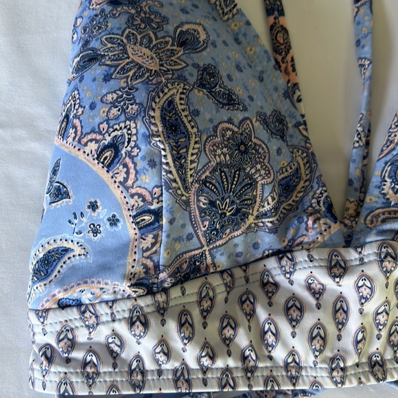 Lucky Brand Blossom Banded Bralette Bikini Top TOP ONLY size L NWT - Picture 5 of 9
